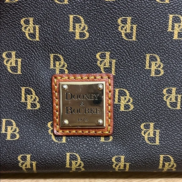 Dooney & Bourke Black and Brown Crossbody Bag - Picture 2 of 16
